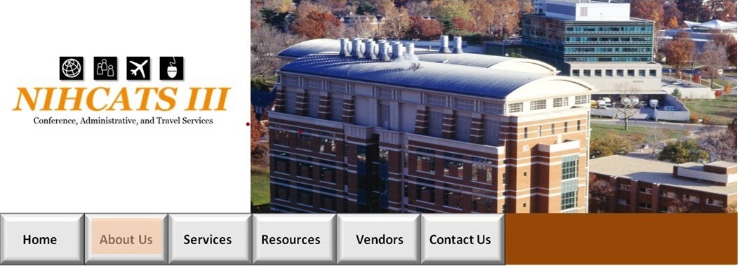 Top Image with NIHCATS 3 logo and photo of the NIH campus