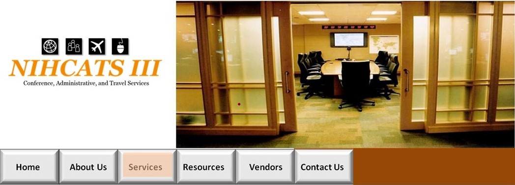 Top Photo with NIHCATS 3 logo and picture of a conference room